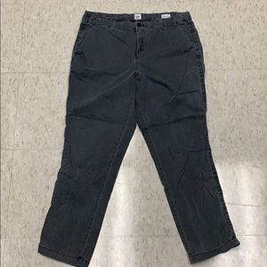 Gap Girlfriend Chino Pants. Gray Size 12.